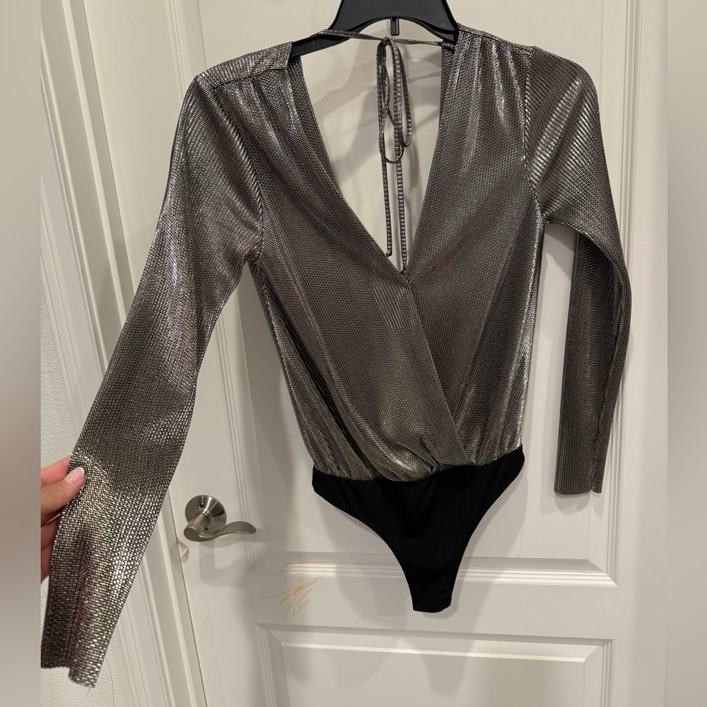 New Gold Wrap Bodysuit - image 2